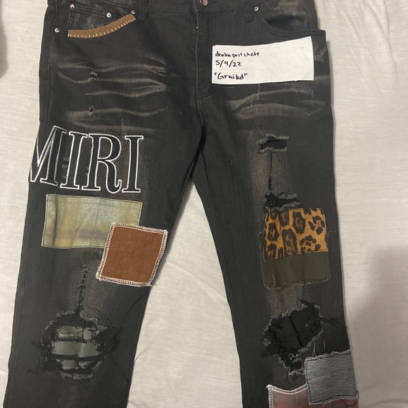 Amiri Black Denim